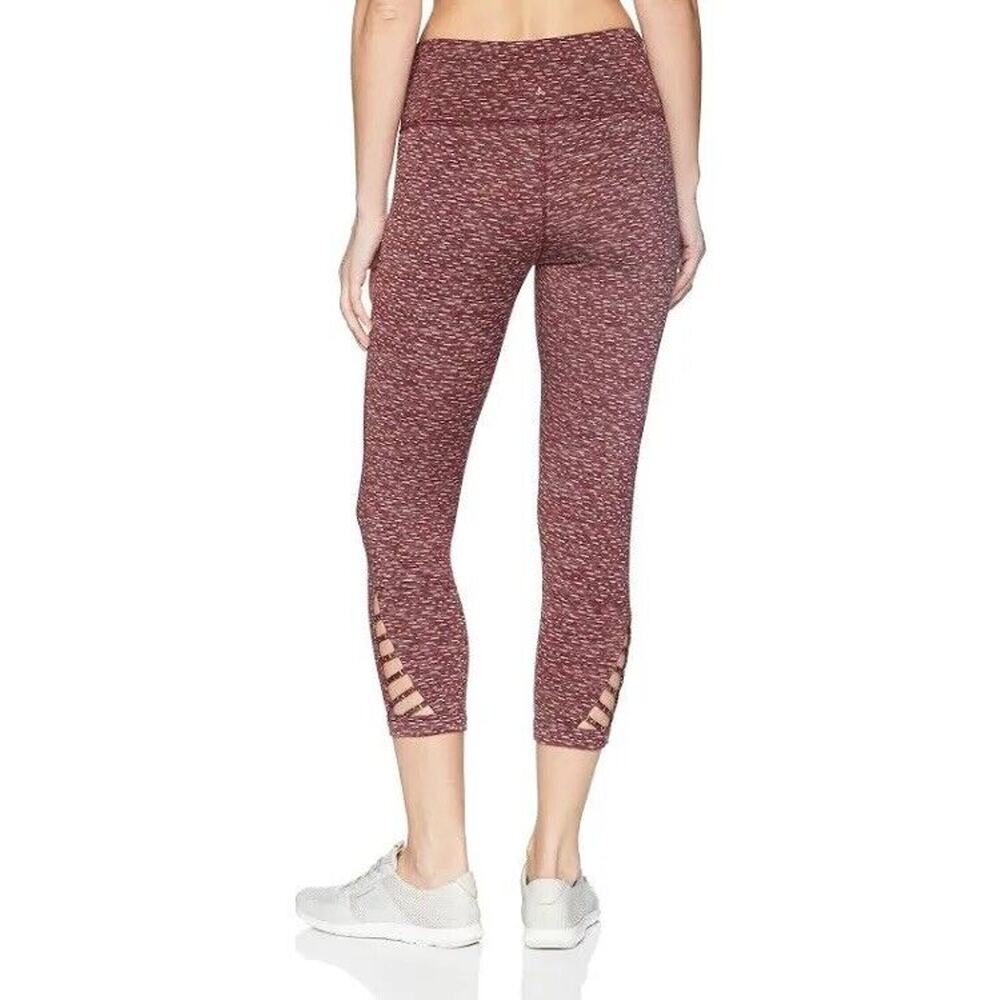 Prana Naturale Capri, 3/4-Lange Yoga Climbing Pants for Women Medium Maroon